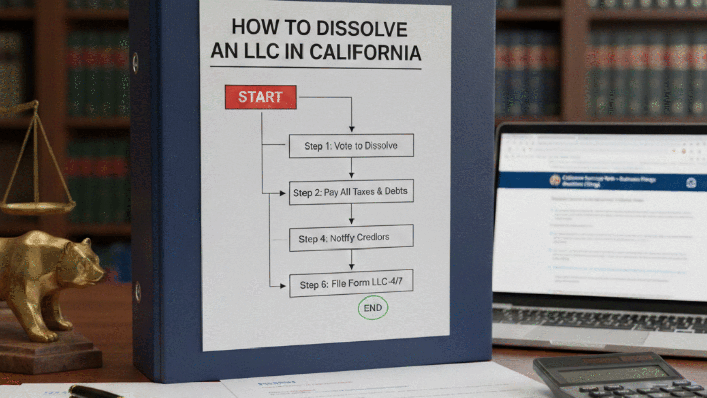 How To Dissolve An LLC In California